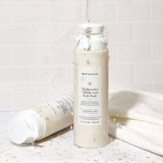 NATURIUM THE SMOOTHER GLYCOLIC ACID BODY WASH 16.9oz/500ml image 0