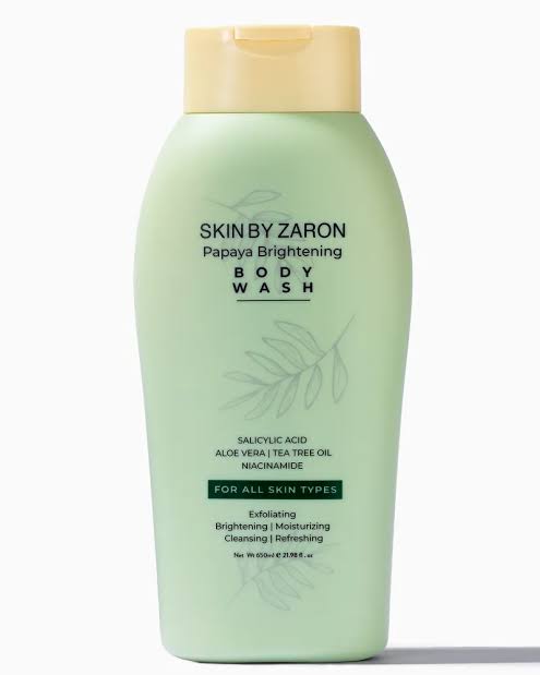 SKIN BY ZARON PAPAYA BRIGHTENING BODY WASH 650ml/21.98oz image 0