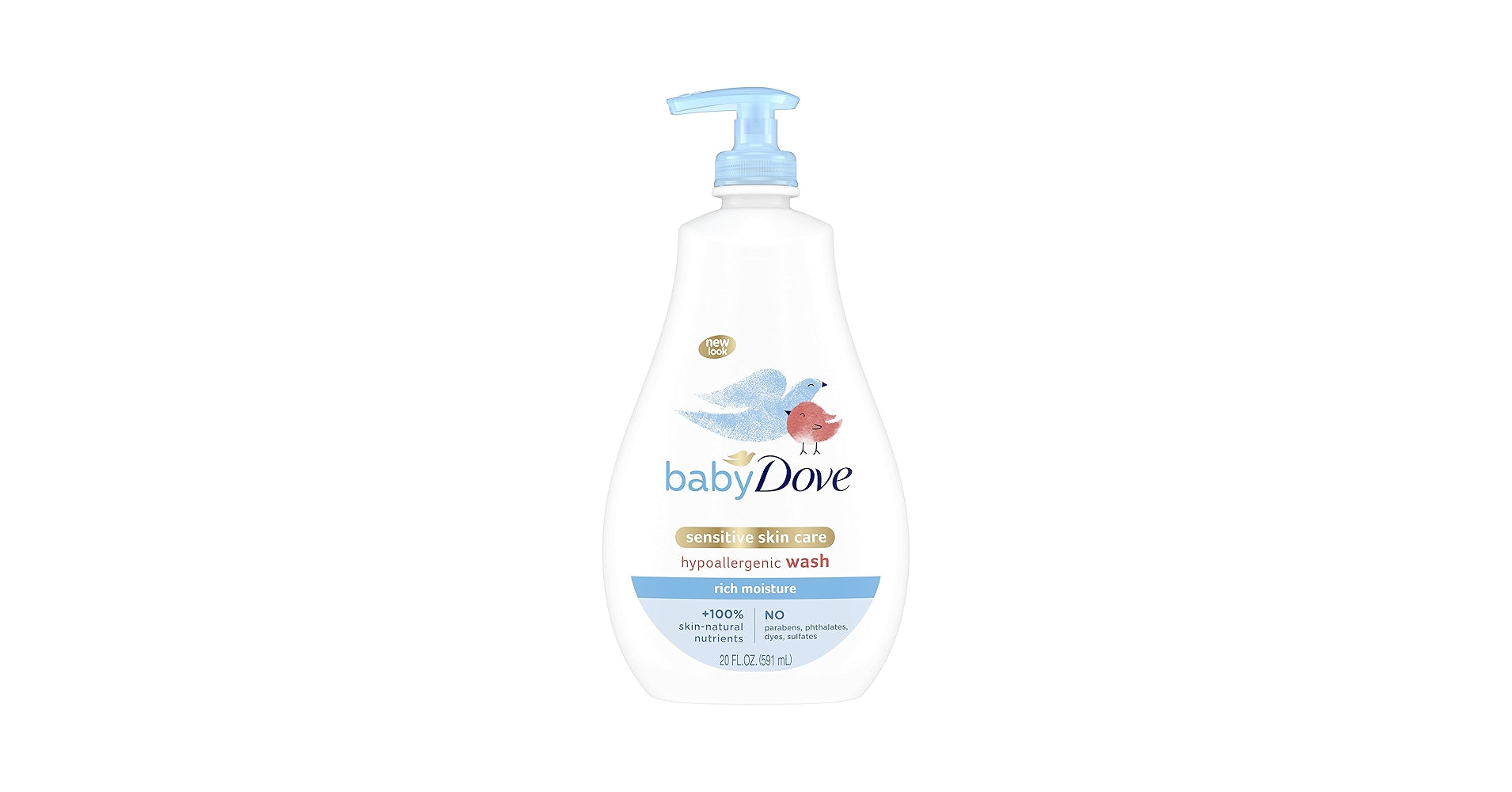 DOVE - BABY DOVE SENSITIVE SKIN CARE HYPOALLERGENIC WASH 20oz/591ml