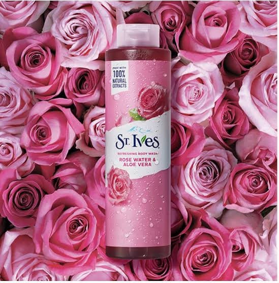 ST IVES REFRESHING BODY WASH ROSE WATER & ALOE VERA 22oz/650ml image 0