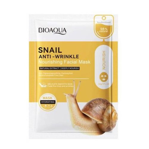BIOAQUA SNAIL ANTI-WRINKLE NOURISHING FACIAL SHEET MASK image 0