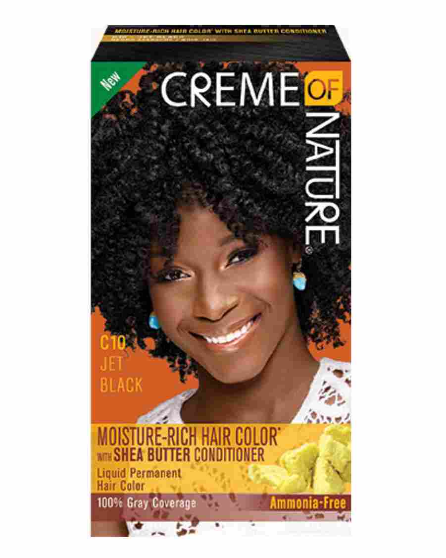 CREME OF NATURE MOISTURE RICH HAIR COLOR C10 JET BLACK image 0