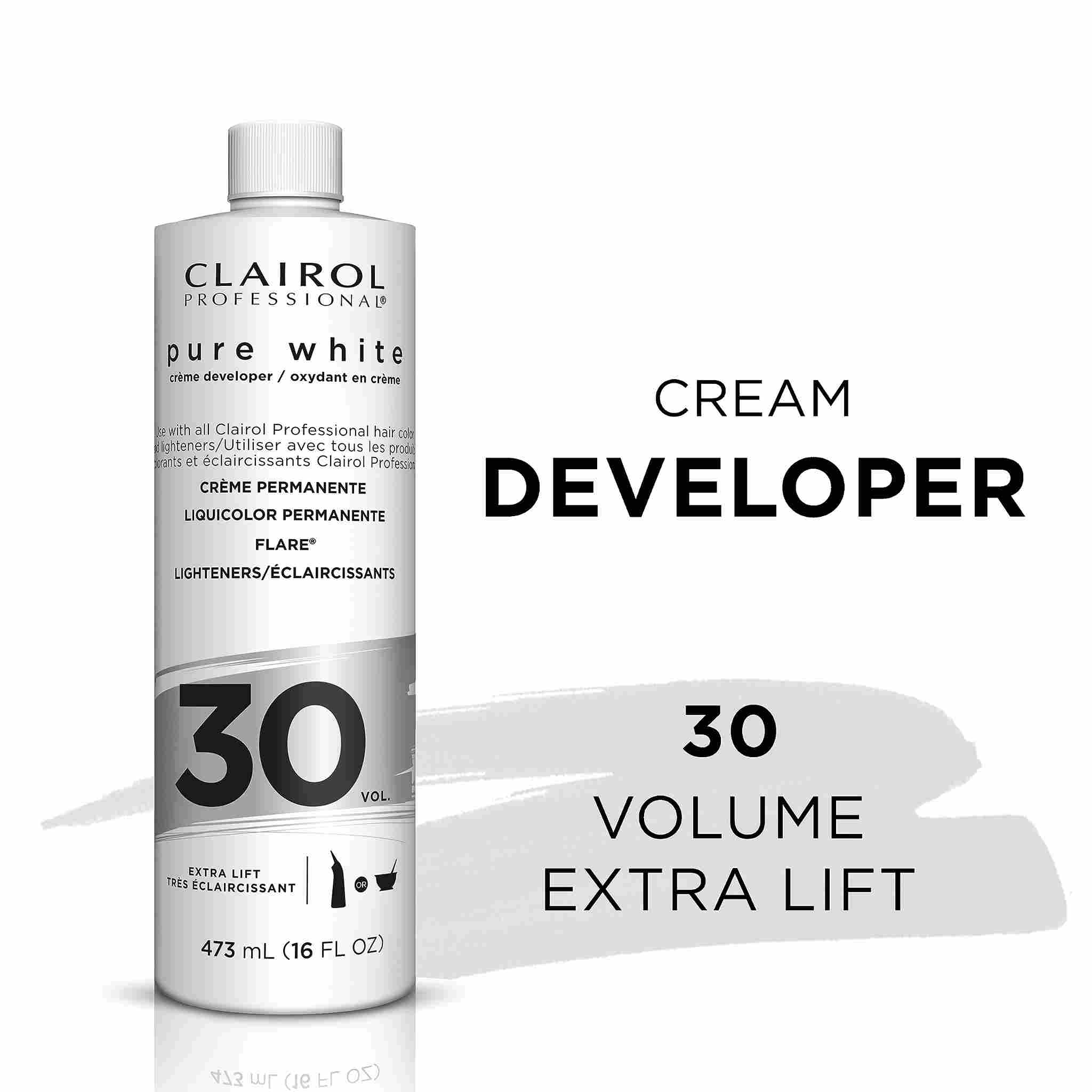 CLAIROL PURE WHITE CREME DEVELOPER 30vol 473ml/16oz image 0