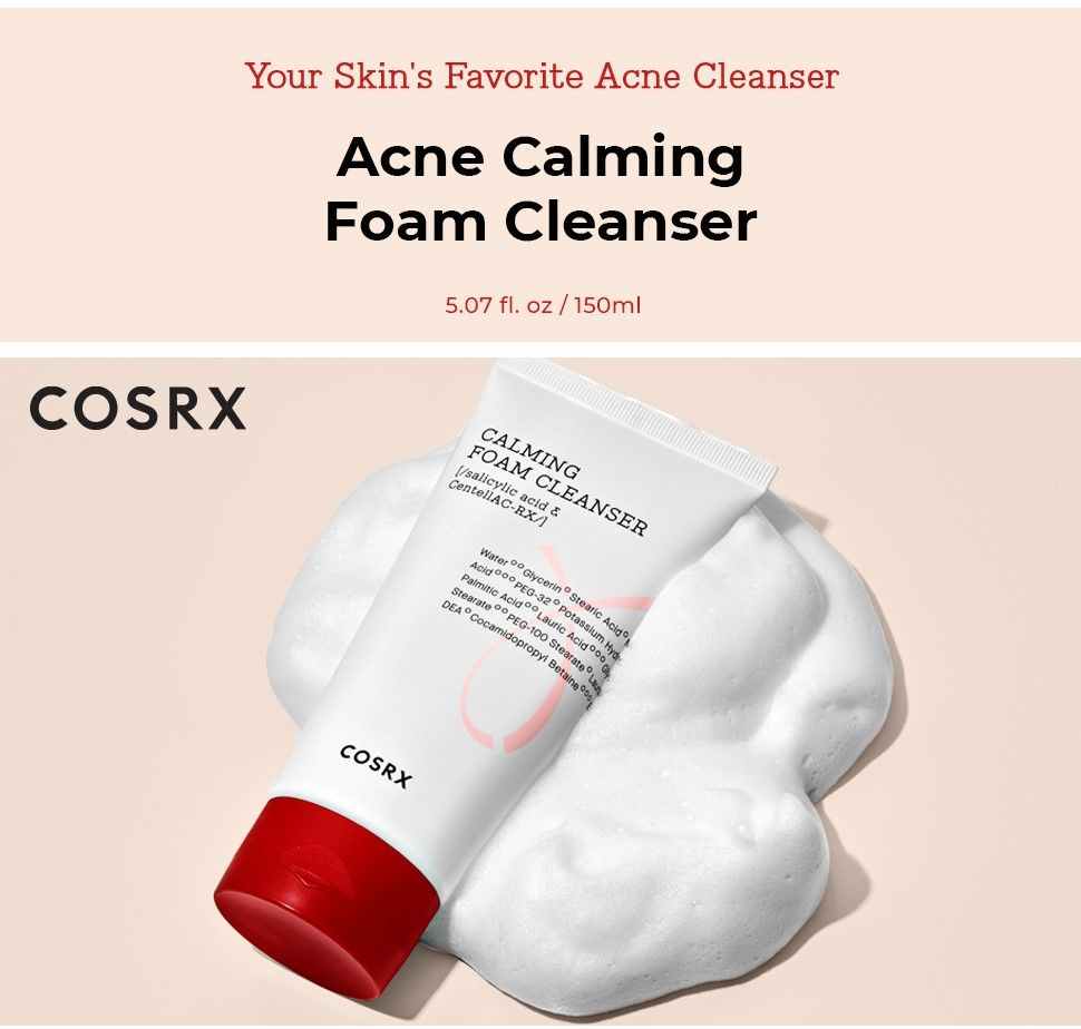 COSRX AC COLLECTION CALMING FOAM CLEANSER 150ml image 0