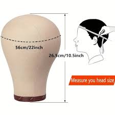 CANVAS / BLOCK / WIG HEAD - HEAVY WEIGHT. PLEASE NOTE THAT DESIGN MAY VARY SLIGHTLY & COLORS SHIP OUT RANDOMLY