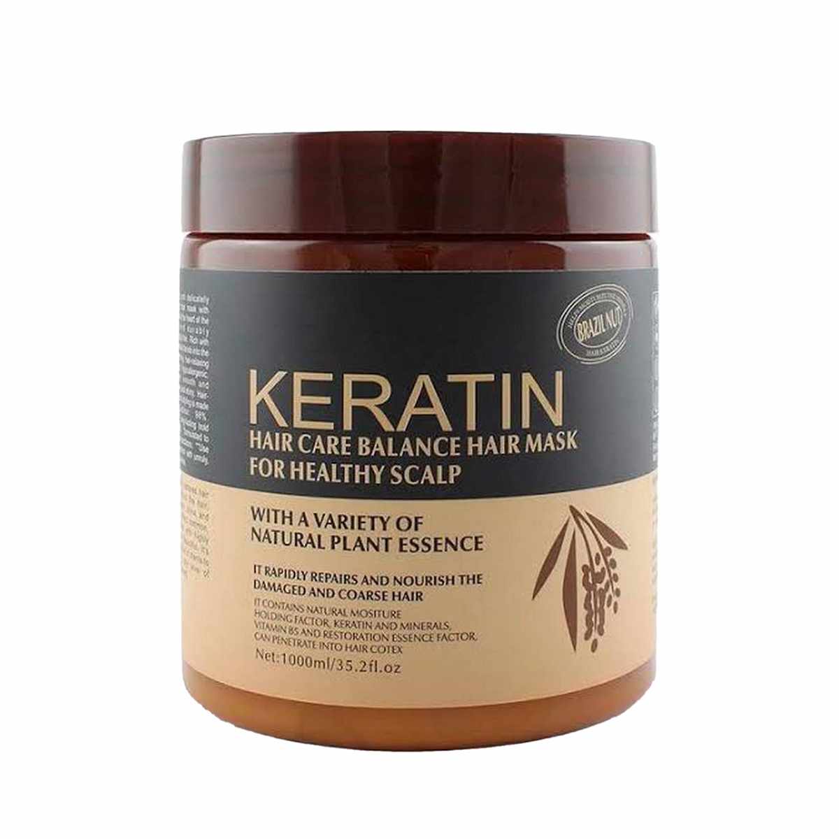 KERATIN HAIR CARE BALANCE HAIR MASK FOR HEALTHY SCALP 1000g/35.2oz image 0