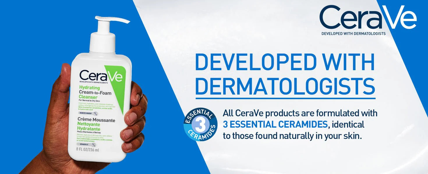 CERAVE HYDRATING CREAM-TO-FOAM CLEANSER 8oz/236ml
