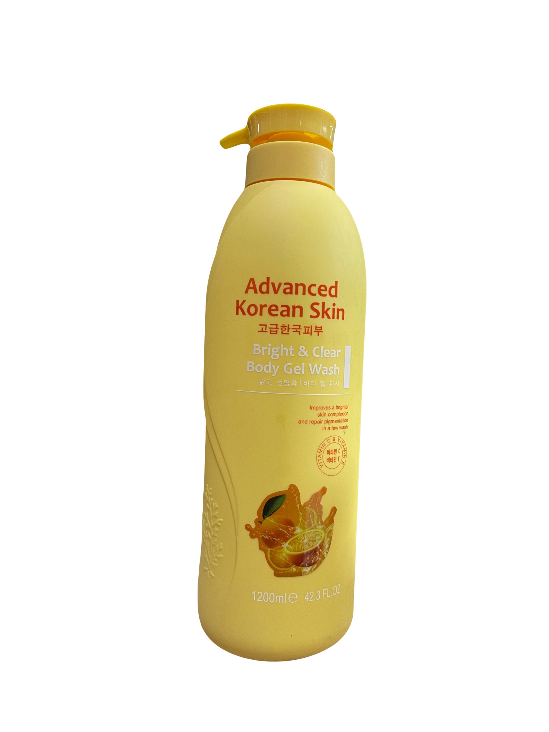 ADVANCED KOREAN SKIN BRIGHT & CLEAR BODY GEL WASH VITAMIN C & VITAMIN E 1200ml/42.3oz image 0