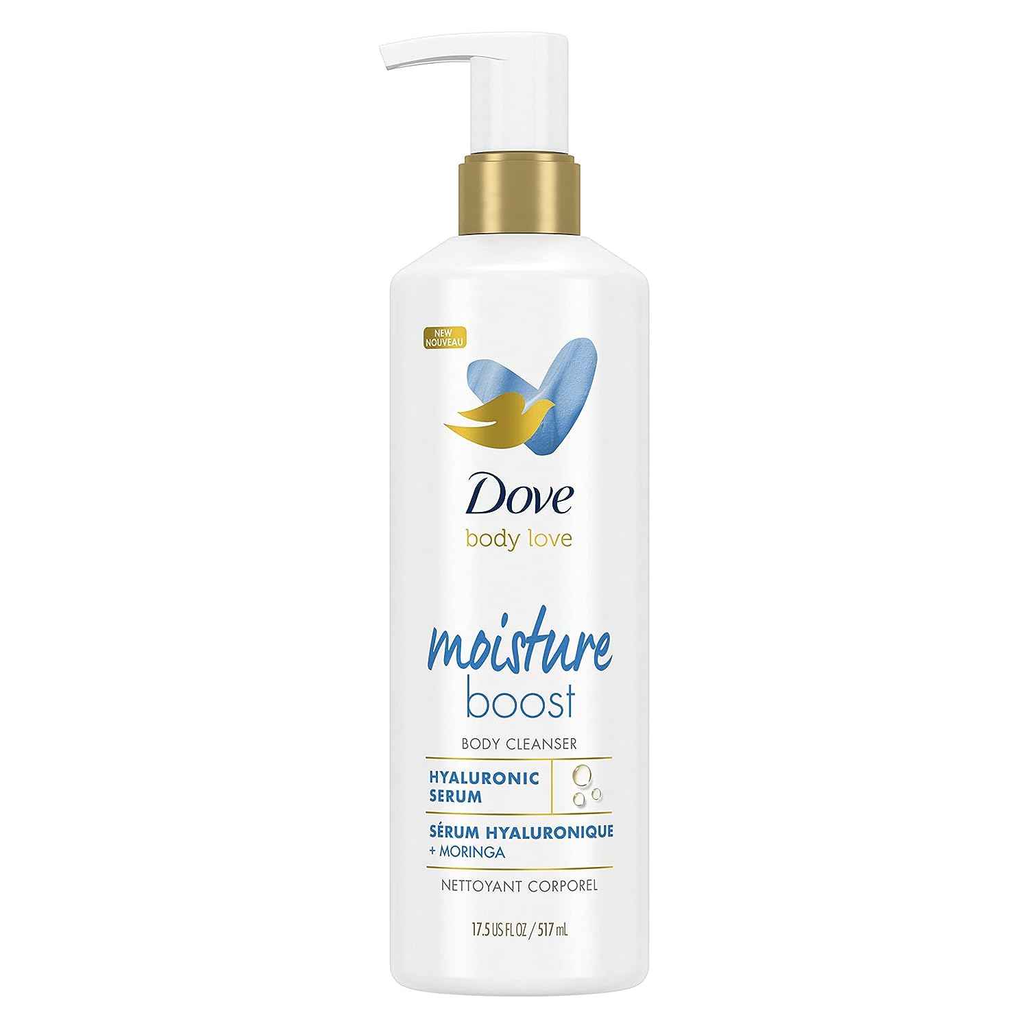 DOVE MOISTURE BOOST BODY CLEANSER HYALURONIC SERUM 17.5oz/517ml image 0