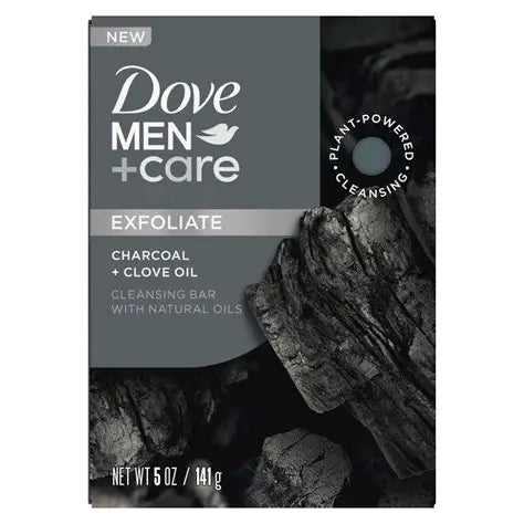 DOVE MEN CARE CLEANSING BAR - CHARCOAL + CLOVE OIL 5oz/141g