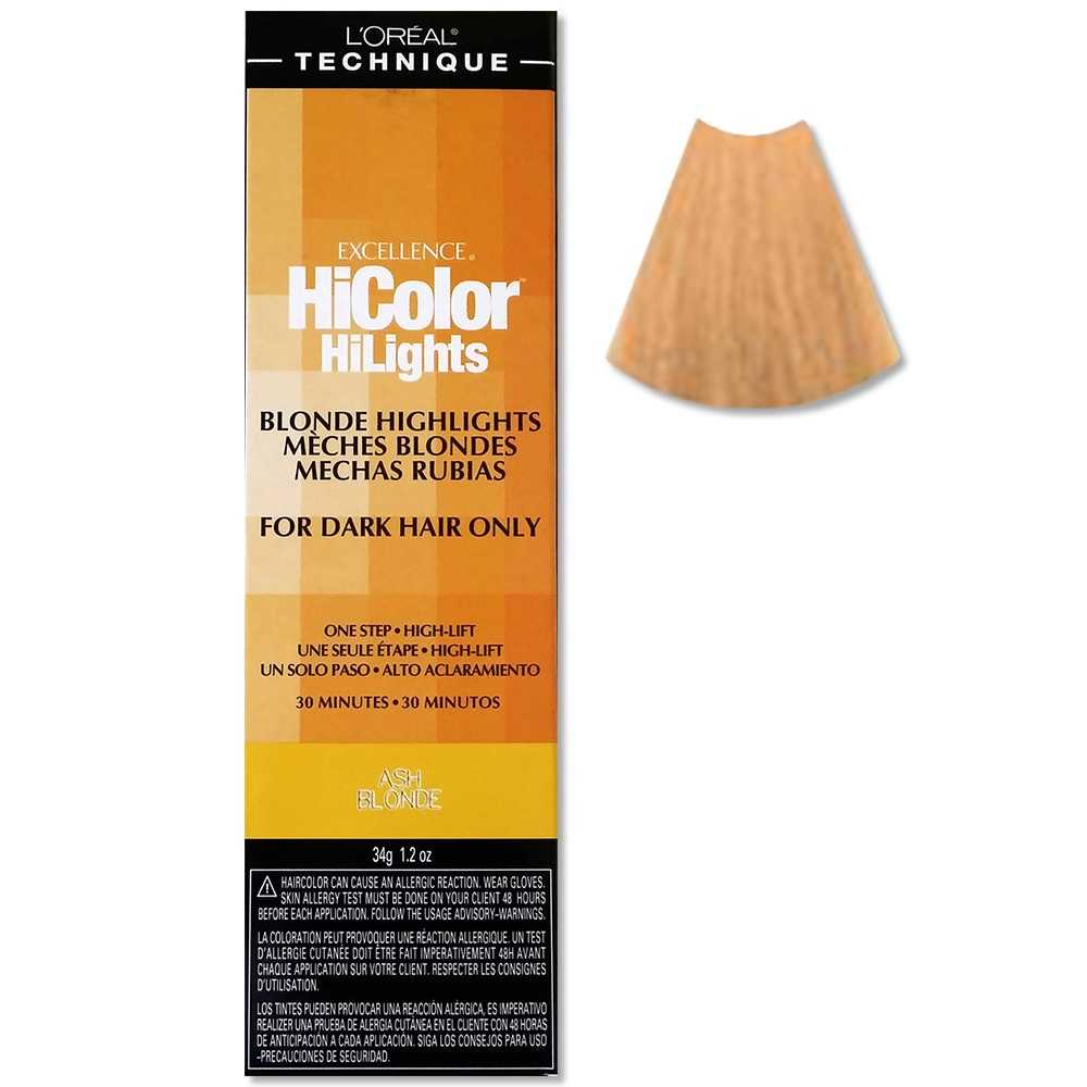 LOREAL HICOLOR HILIGHTS BLONDE HIGHLIGHTS - ASH BLONDE 34g/1.2oz image 0