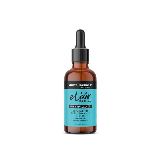 AUNT JACKIE’S ELIXIR HAIR & SCALP OIL - Enriched With Biotin, Rosemary & Mint 59ml/2oz image 0