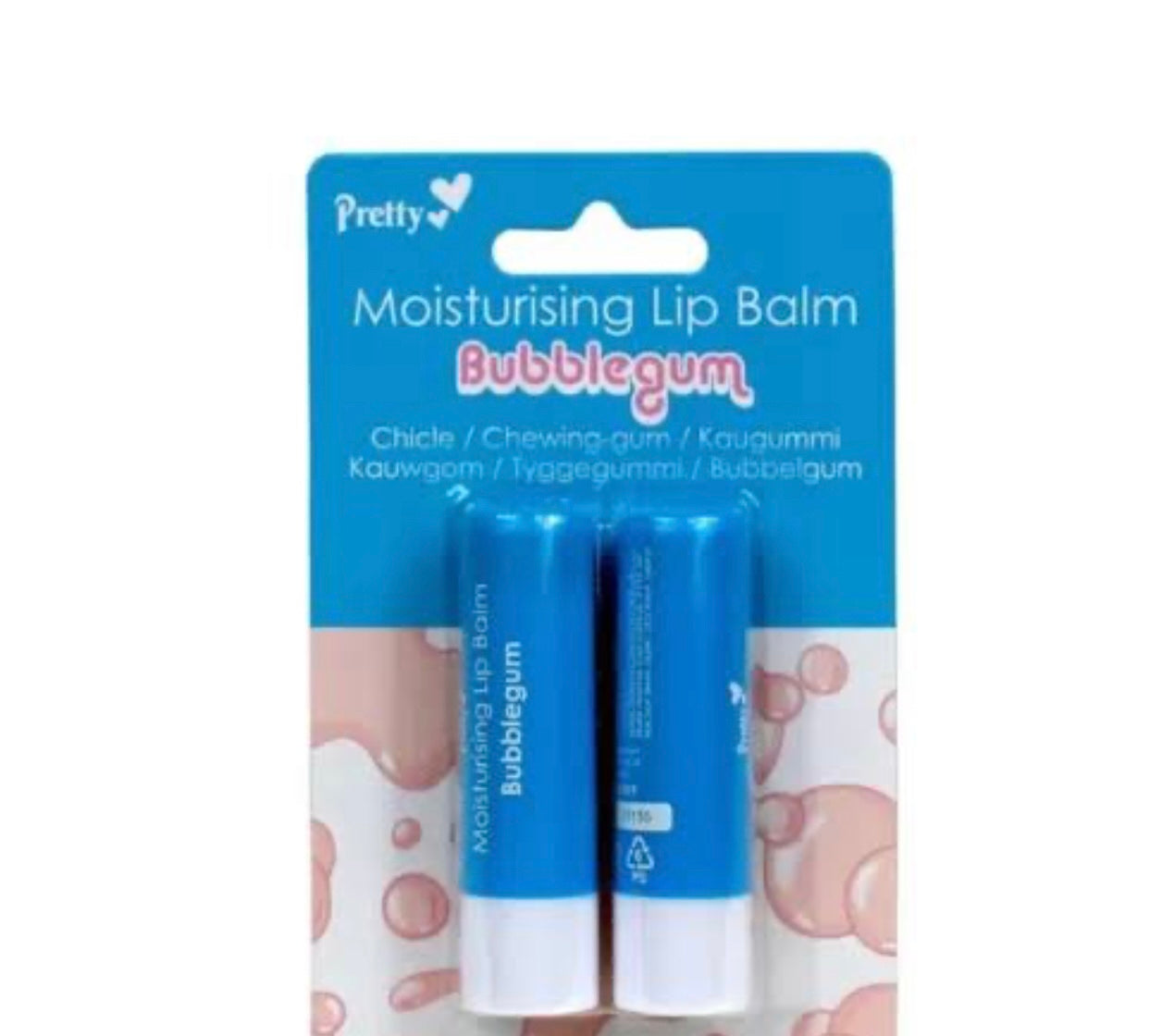 PRETTY MOISTURISING LIP BALM BUBBLEGUM 2x4.3g/0.15oz image 0