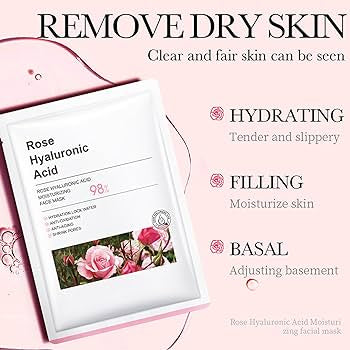 BIOAQUA ROSE HYALURONIC ACID 98% FACE MASK image 0