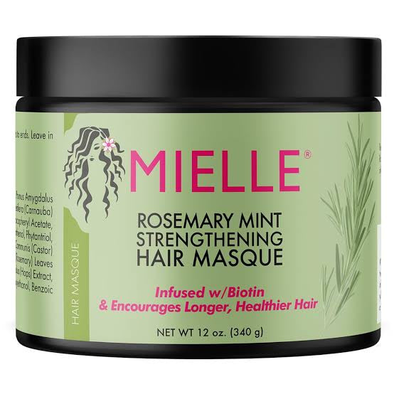 MIELLE ROSEMARY MINT STRENGTHENING HAIR MASQUE 12oz/340g image 0