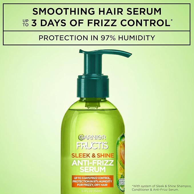 GARNIER FRUCTIS SLEEK & SHINE ANTI-FRIZZ SERUM 5.1oz/150ml