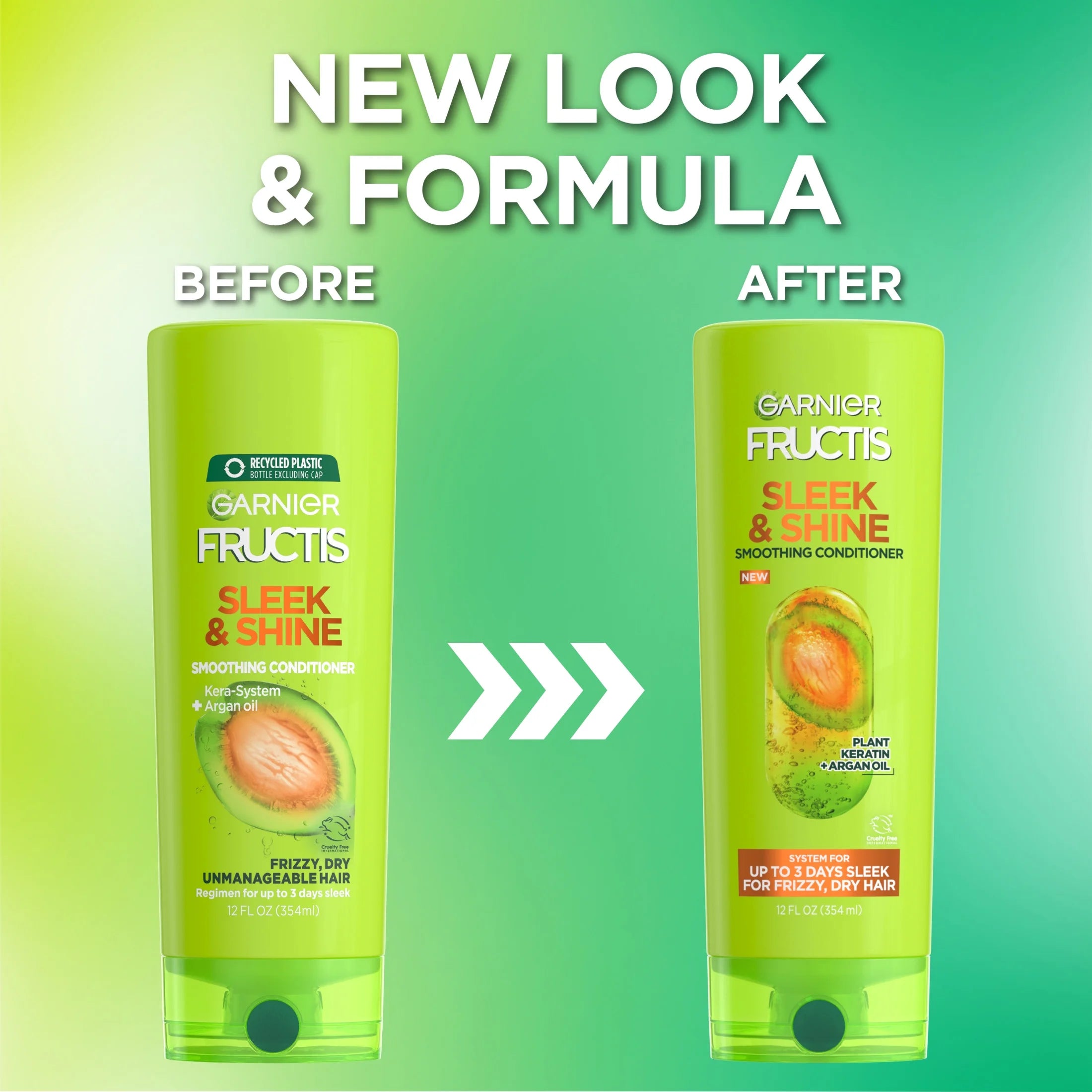GARNIER FRUCTIS SLEEK & SHINE SMOOTHING CONDITIONER 12oz/354ml
