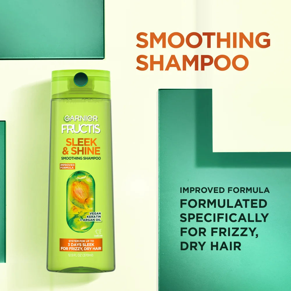 GARNIER FRUCTIS SLEEK & SHINE SMOOTHING SHAMPOO 12.5oz/370ml