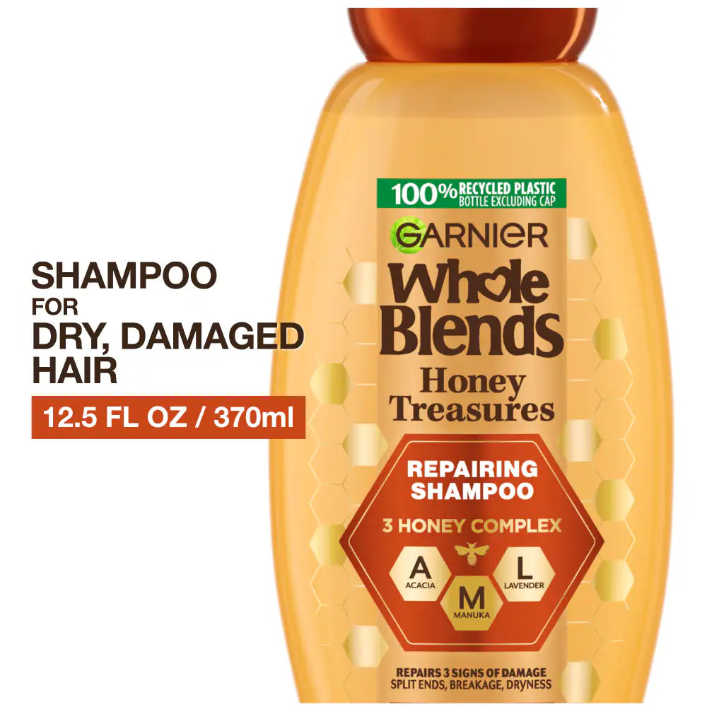 GARNIER WHOLE BLENDS HONEY TREASURES REPAIRING SHAMPOO 12.5oz/370ml