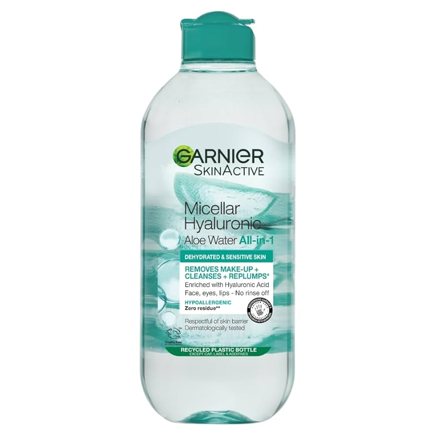 GARNIER MICELLAR HYALURONIC ALOE WATER All-in-1 - DEHYDRATED & SENSITIVE SKIN 400ml
