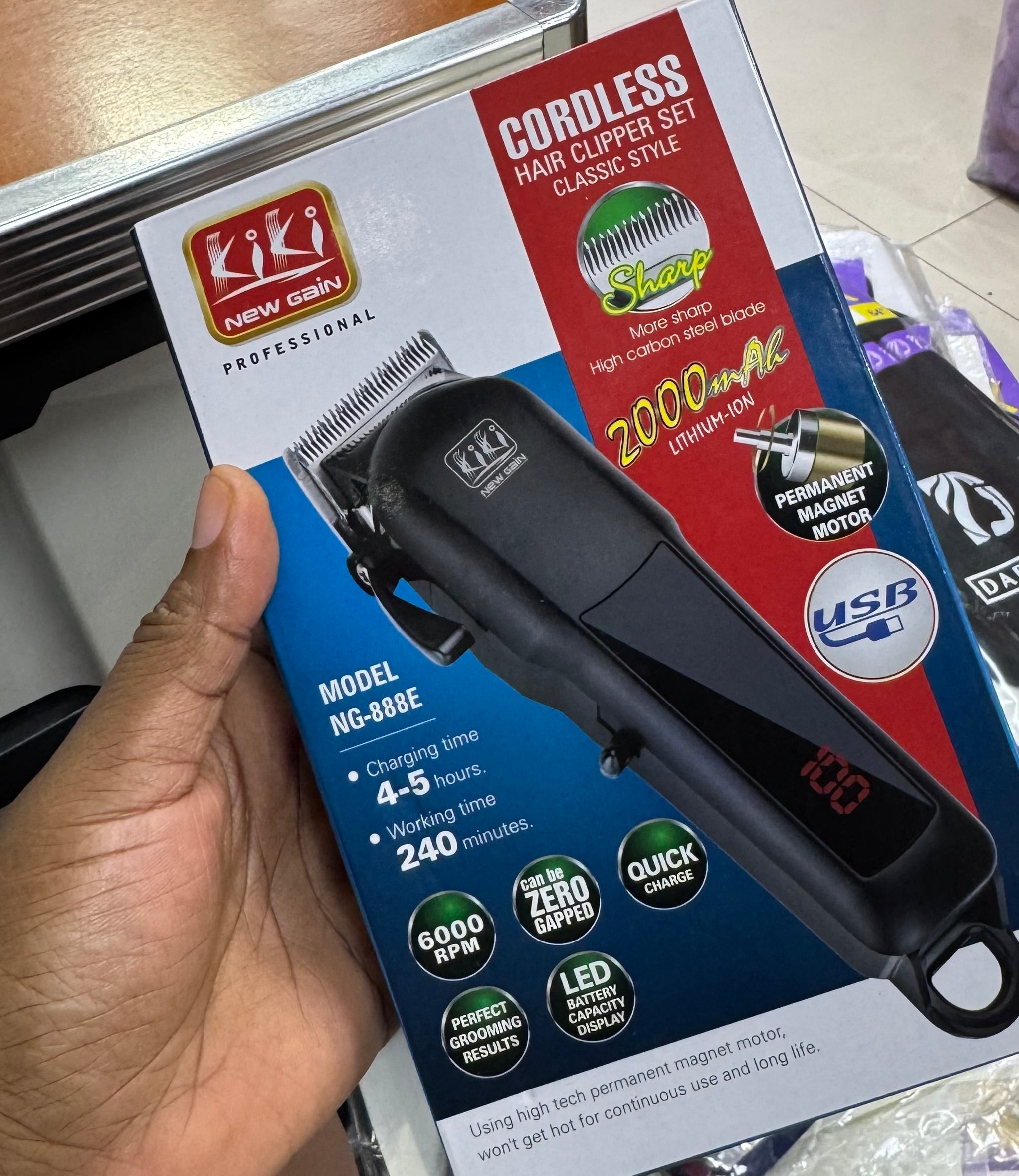 KIKI CORDLESS HAIR CLIPPER SET