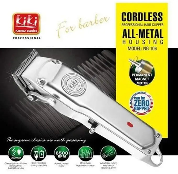 KIKI CORDLESS ALL METAL HAIR CLIPPER