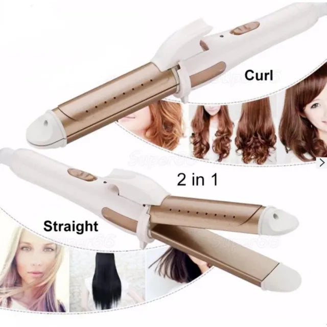 NOVA 2IN1 HAIR STRAIGHTENER & CURLER