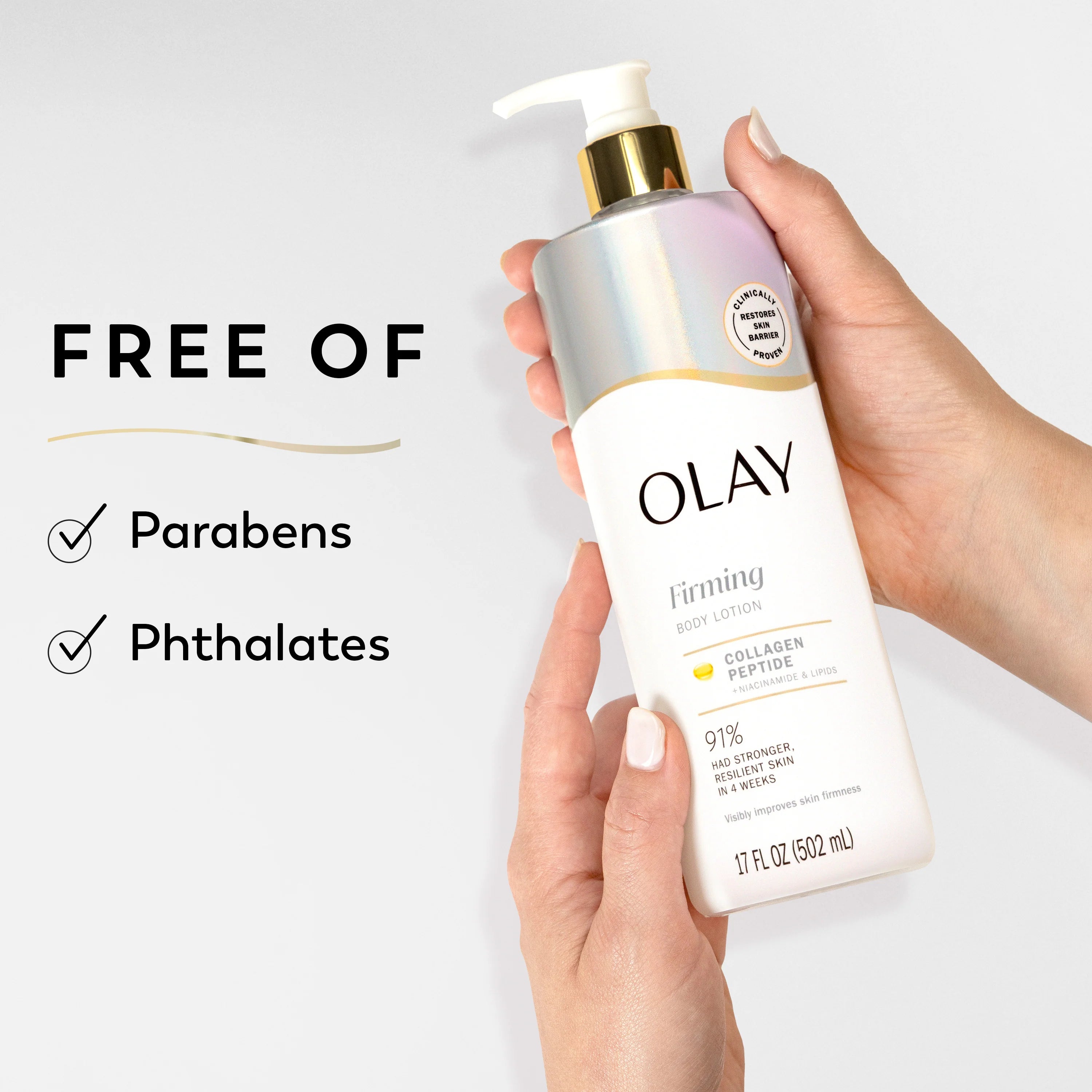 OLAY FIRMING BODY LOTION  - COLLAGEN PEPTIDE + NIACINAMIDE & LIPIDS 17oz/502ml