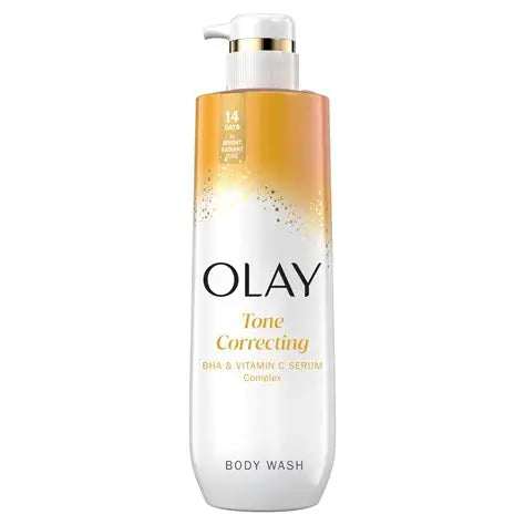 OLAY TONE CORRECTING BHA & VITAMIN C SERUM COMPLEX BODY WASH 20oz/591ml