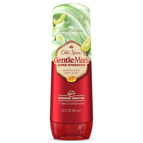 OLD SPICE GENTLEMAN’S MOISTURIZING BODY WASH - NOTES OF CUCUMBER + AVOCADO OIL 20oz/591ml