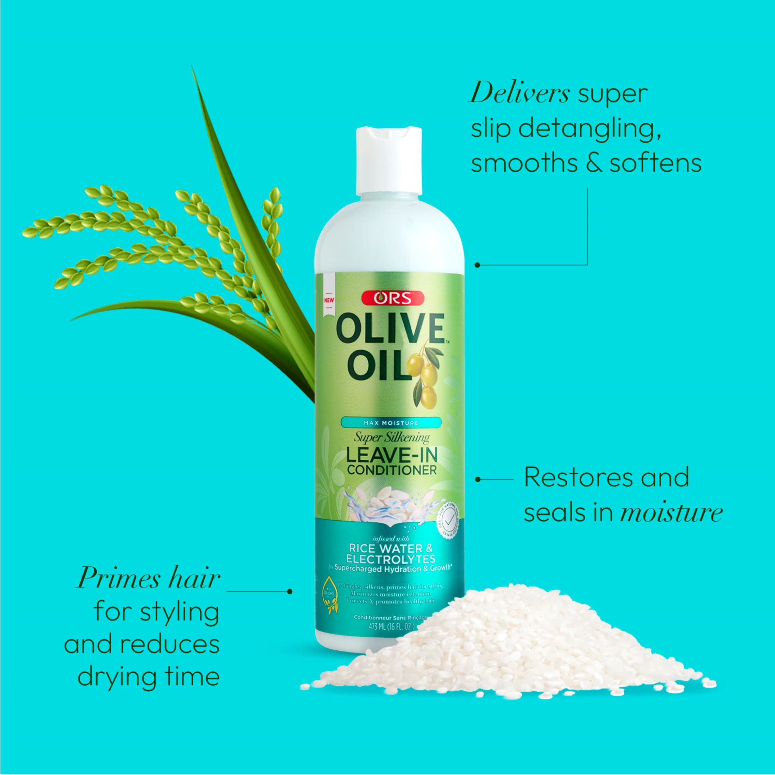 ORS OLIVE OIL SUPER SILKENING LEAVE-IN CONDITIONER 473ml/16oz