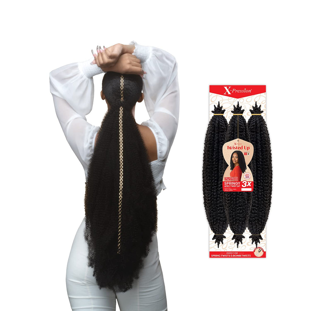 OUTRE XPRESSION TWISTED UP 3X SPRINGY AFRO TWIST 24"
