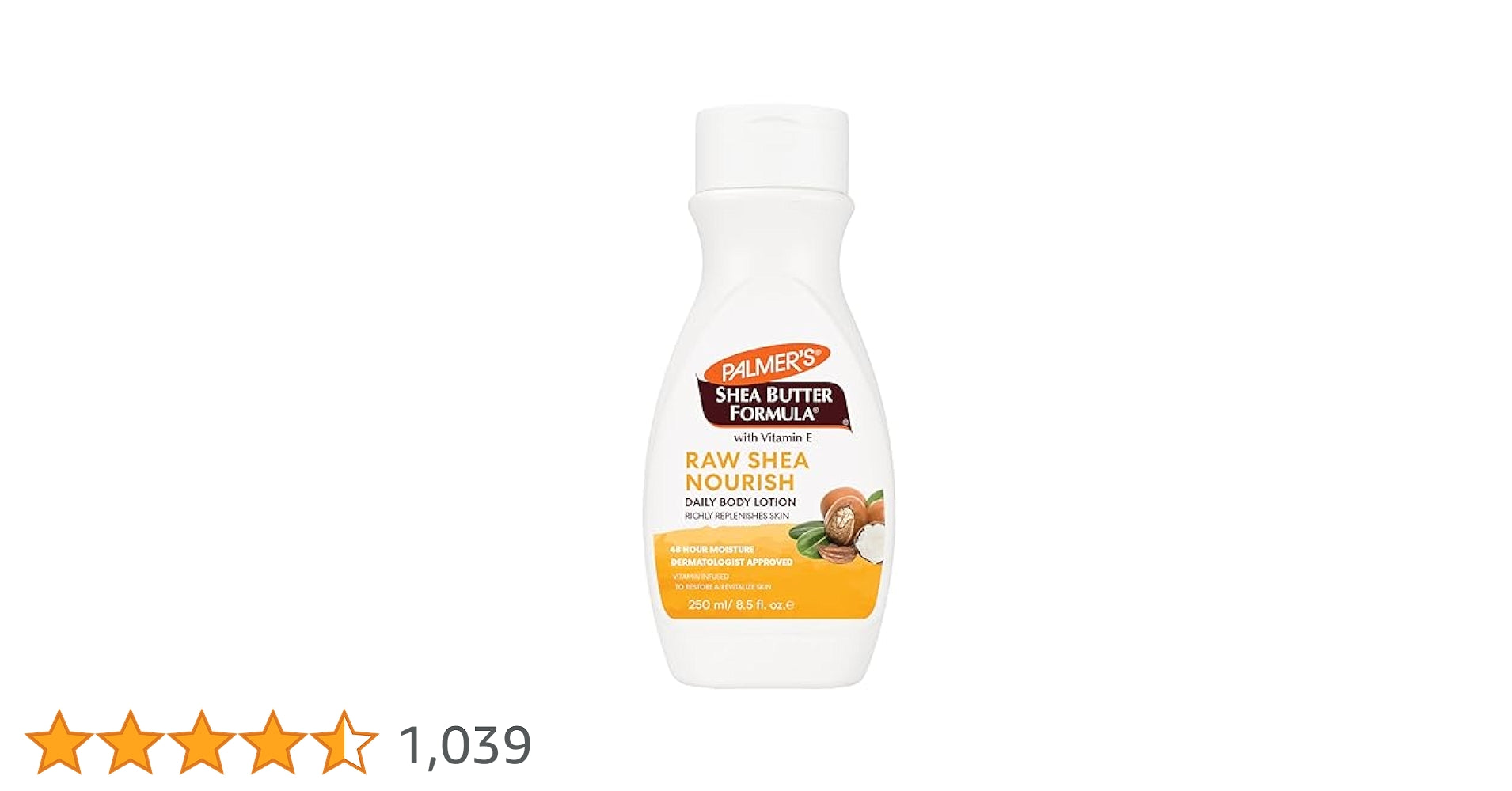 PALMER'S SHEA BUTTER FORMULA RAW SHEA NOURISH DAILY BODY LOTION 250ml/8.5oz