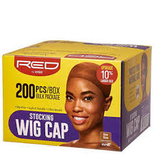 RED BY KISS STOCKING WIG CAP - NATURAL BROWN (NOT SOLD AS BOX. SOLD PER CAP)