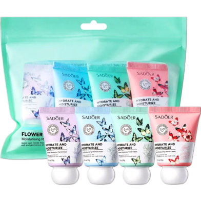 SADOER FLOWER FRAGRANCE HAND CREAM SET (PACK OF 4)
