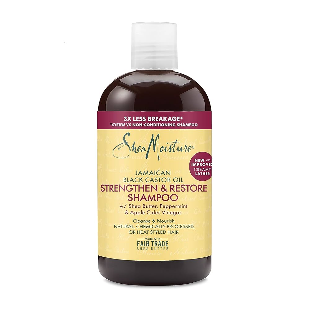 SHEA MOISTURE JAMAICAN BLACK CASTOR OIL STRENGTHEN & RESTORE SHAMPOO 473ml (BONUS SIZE)