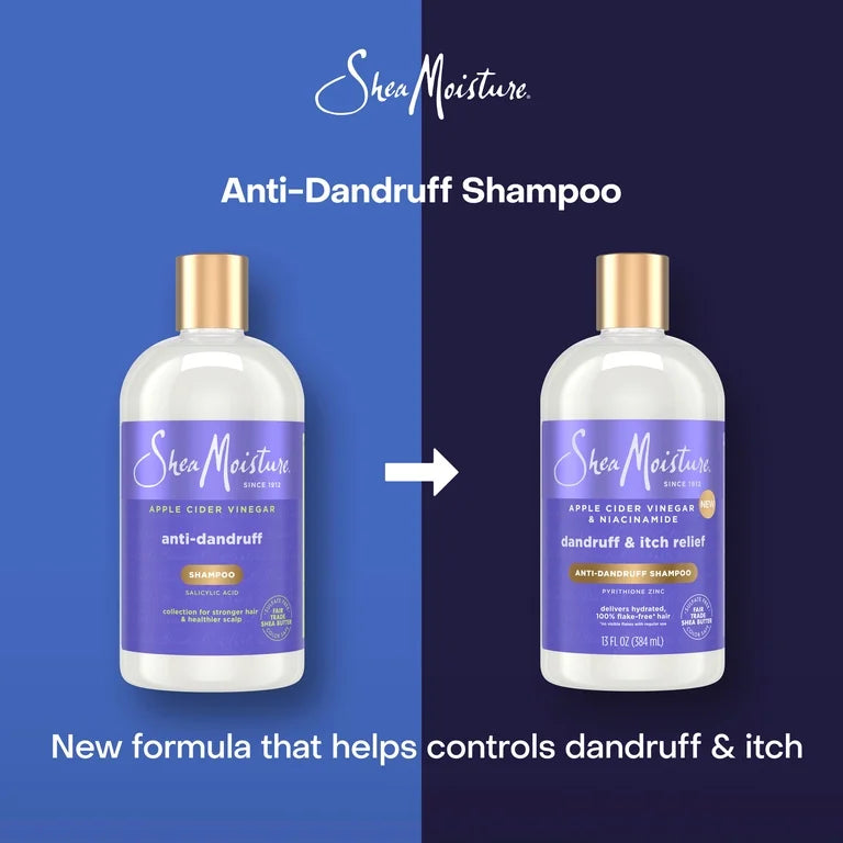 SHEA MOISTURE APPLE CIDER VINEGAR ANTI-DANDRUFF SHAMPOO 13oz/384ml