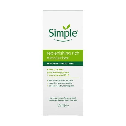SIMPLE REPLENISHING RICH MOISTURISER 125ml
