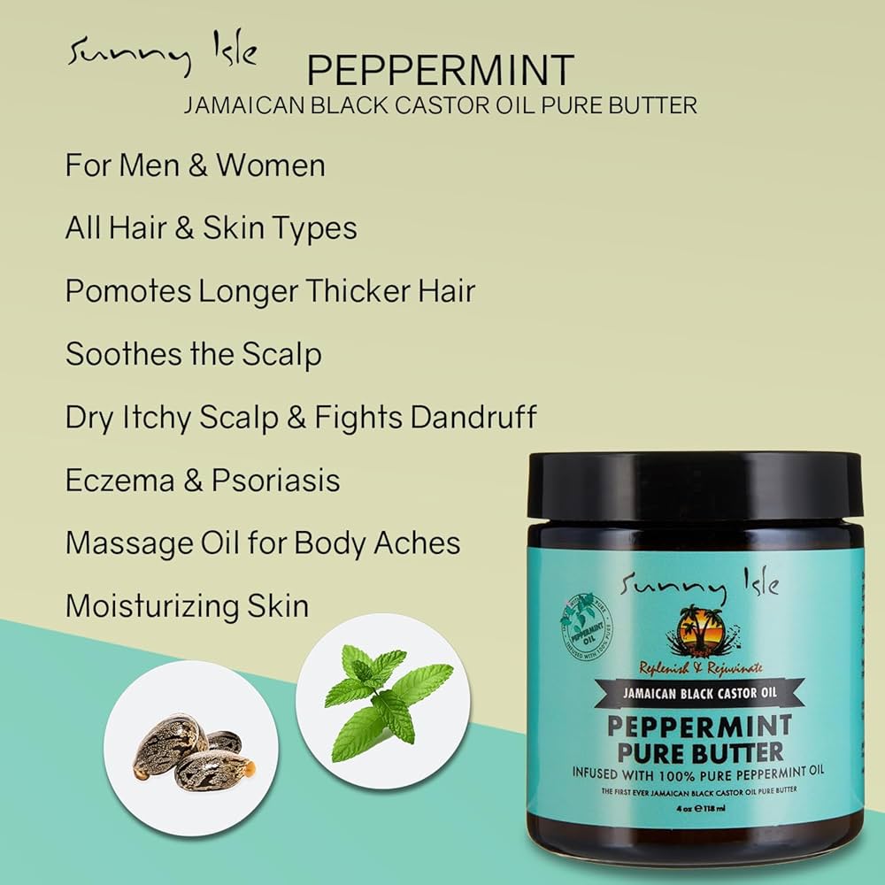 SUNNY ISLE PEPPERMINT PURE BUTTER 4oz/118ml