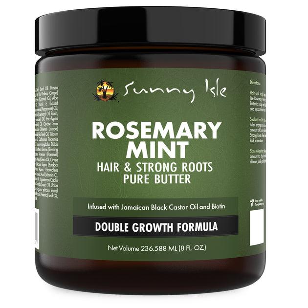 SUNNY ISLE ROSEMARY MINT HAIR & STRONG ROOTS PURE BUTTER 236ml/8oz