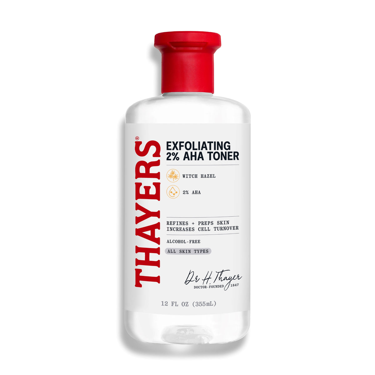 THAYERS EXFOLIATING 2% AHA TONER 12oz/355ml