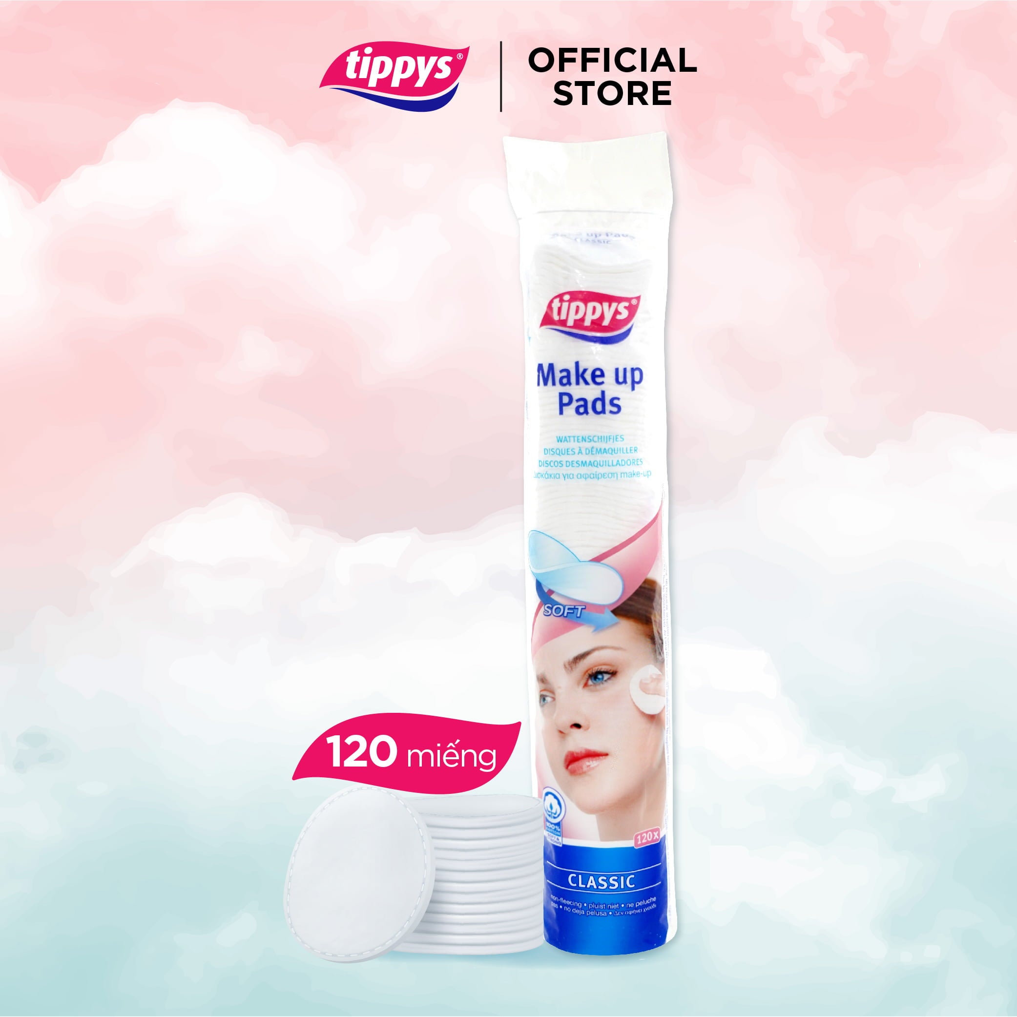 TIPPYS MAKE UP PADS 120X