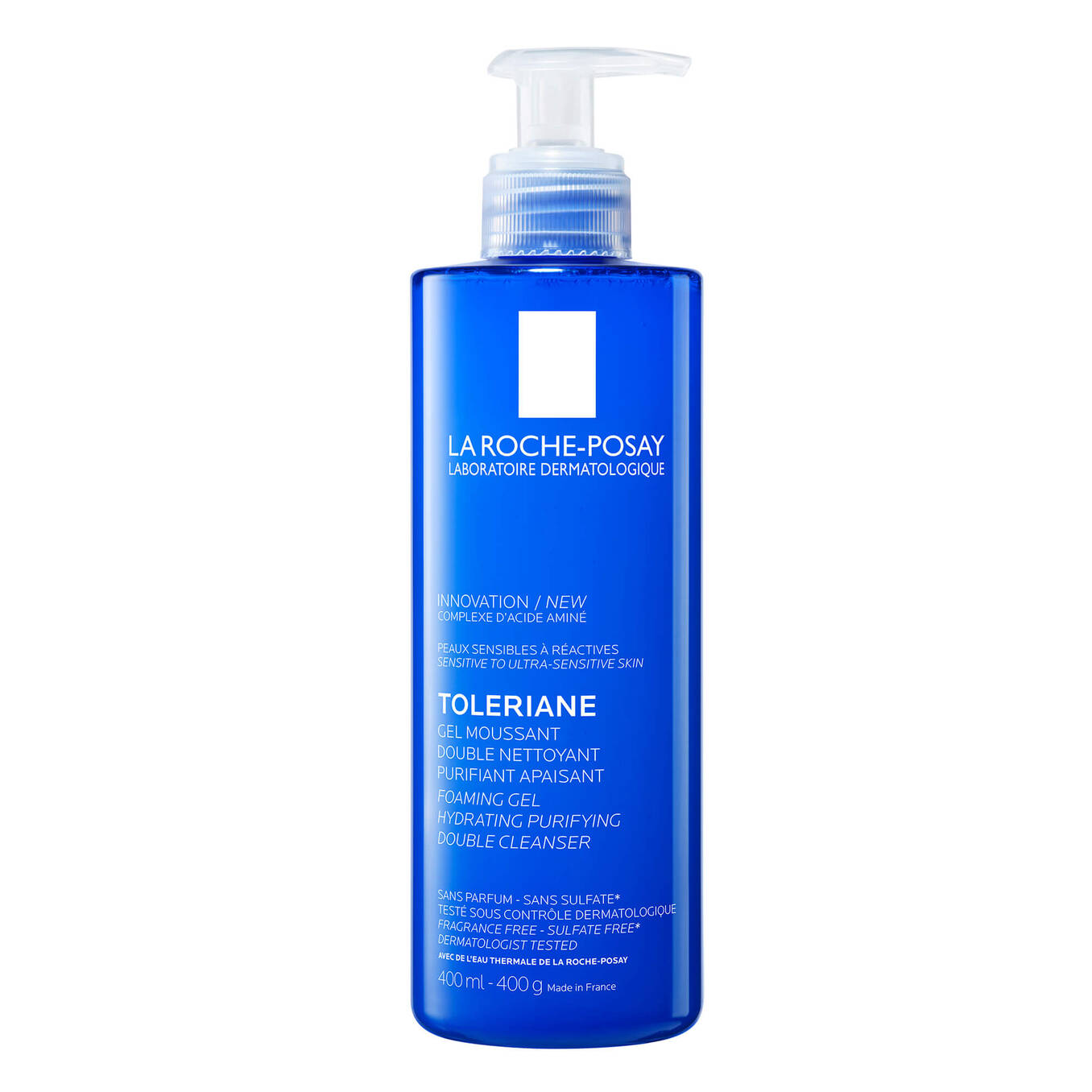LA ROCHE-POSAY TOLERIANE GEL MOUSSANT FOAMING GEL - DOUBLE CLEANSER 400ml