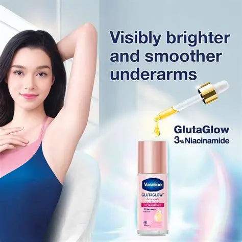 VASELINE GLUTAGLOW AMPOULE SERUM DEODORANT ULTRA BRIGHT - ROLL ON 45ml