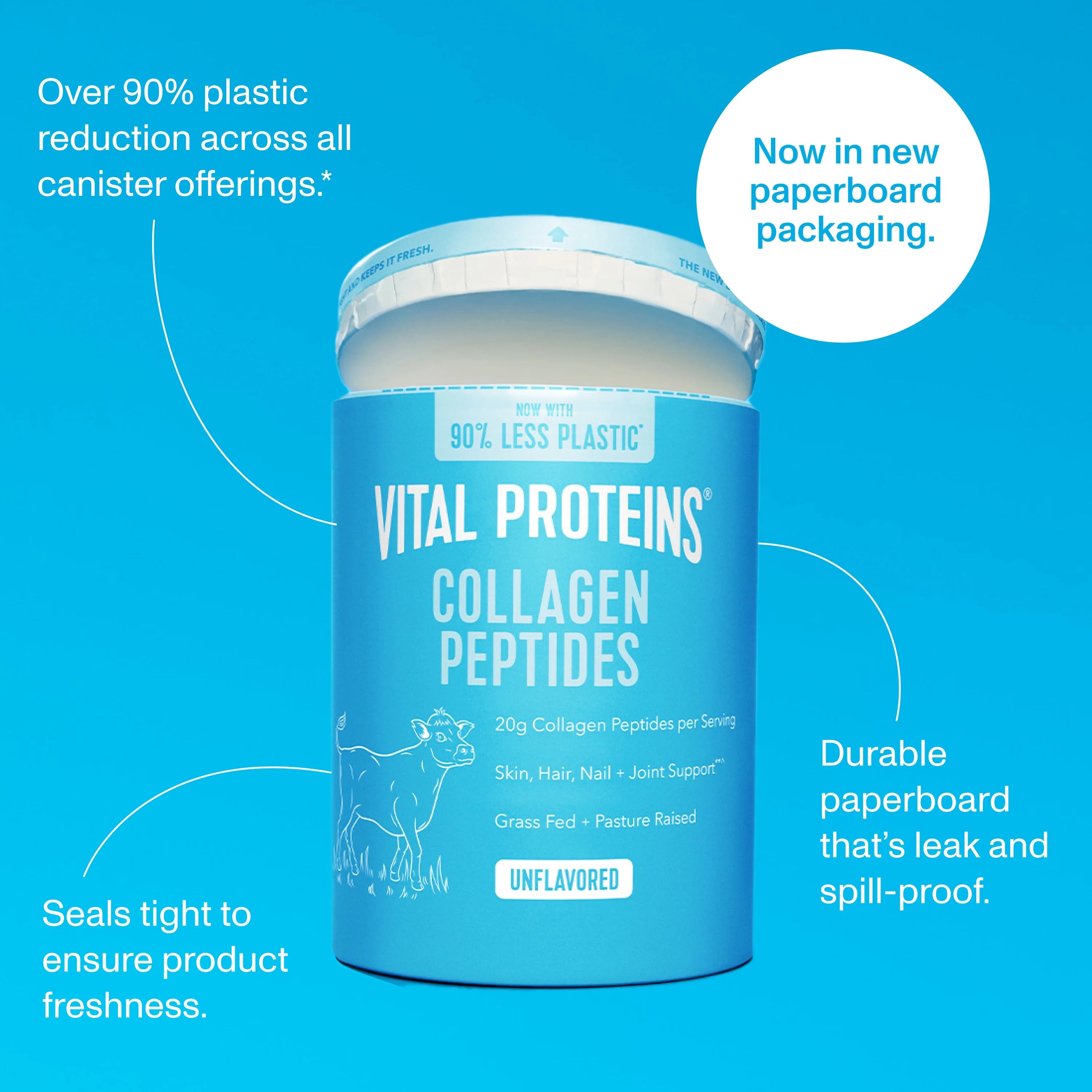 VITAL PROTEINS COLLAGEN PEPTIDES 24oz (1.5lb)/680g - UNFLAVORED
