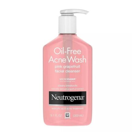 NEUTROGENA OIL-FREE ACNE WASH PINK GRAPEFRUIT FACIAL CLEANSER 9.1oz/269ml