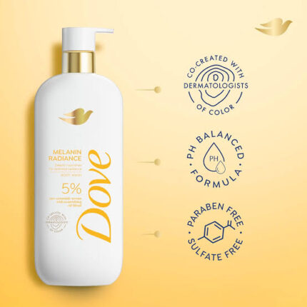 DOVE MELANIN RADIANCE BODY WASH 18.5oz/547ml