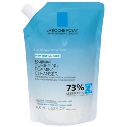 LA ROCHE-POSAY TOLERIANE PURIFYING FOAMING CLEANSER 400ml/13.52oz - NEW REFILL PACK