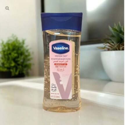 VASELINE ESSENTIAL EVEN TONE PERFECT 10 BODY GEL OIL 6.8z/200ml