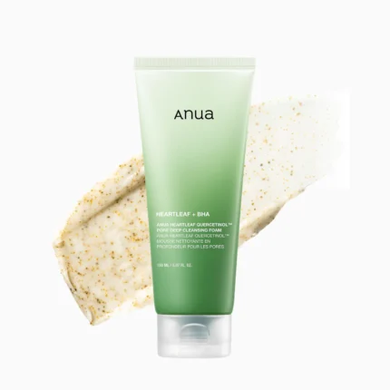 ANUA HEARTLEAF + BHA QUERCETINOL PORE DEEP CLEANSING FOAM 150ml/5.07oz